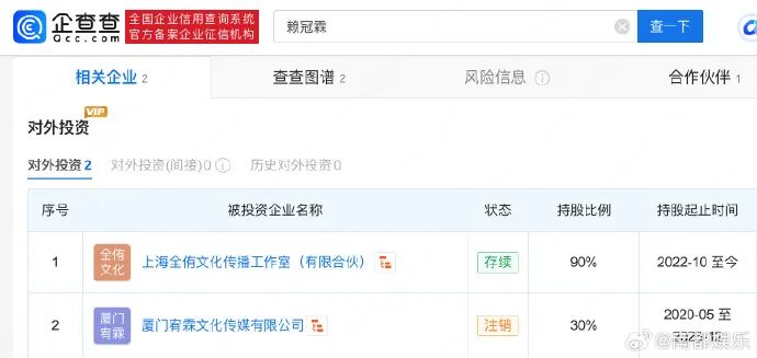 热搜爆了！赖冠霖宣布退圈头像变黑 将转变赛道