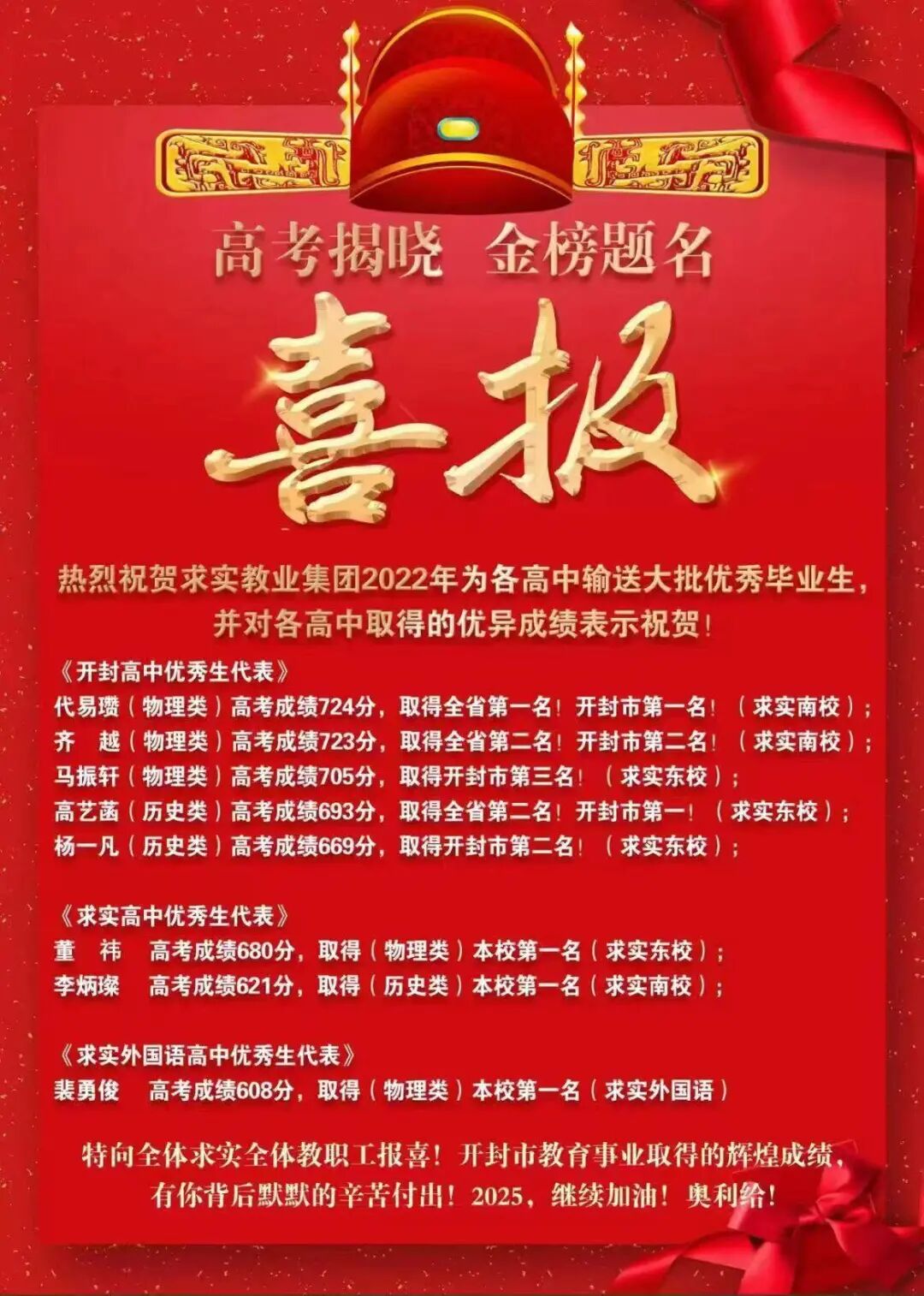 女生高考724分数学满分爸爸激动尖叫