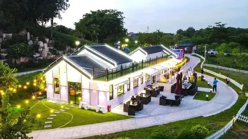 云东海福田村的星云汇音乐餐厅，图/佛山日报赖基润