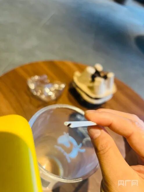 刘女士在咖啡中发现的虫子（受访者供图）