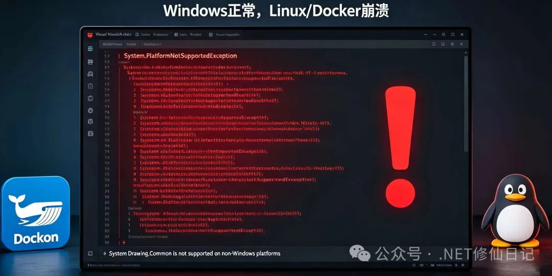 .NET 跨平台部署第一坑：System.Drawing.Common 不支持 Linux/Docker
