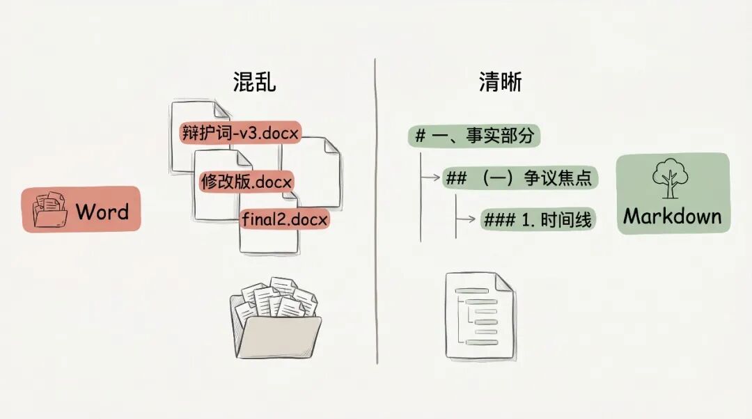 Markdown vs Word对比