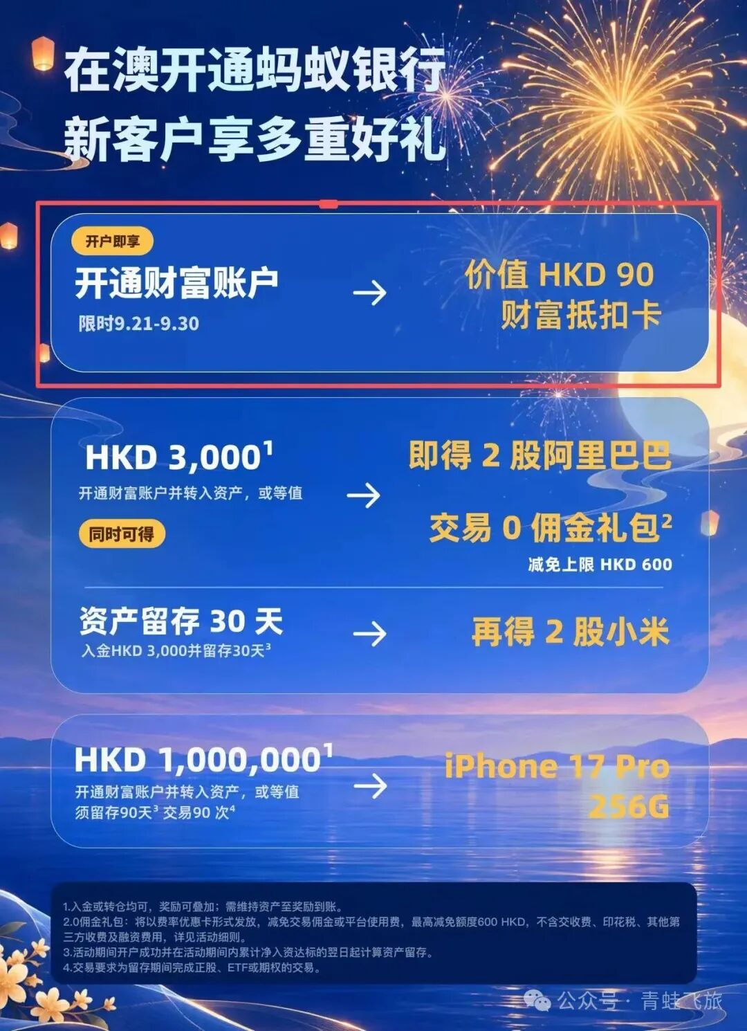 澳门蚂蚁银行开户攻略：财富账户领阿里股票与90港币抵扣卡，避坑必读