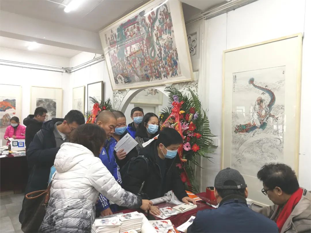 晁谷龍年畫龍生肖畫展暨龍年首日封郵品籤售活動舉辦