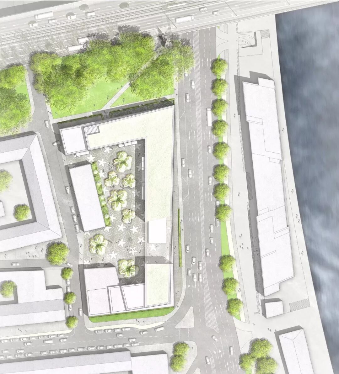 小小一方种植池，主角配角两相宜