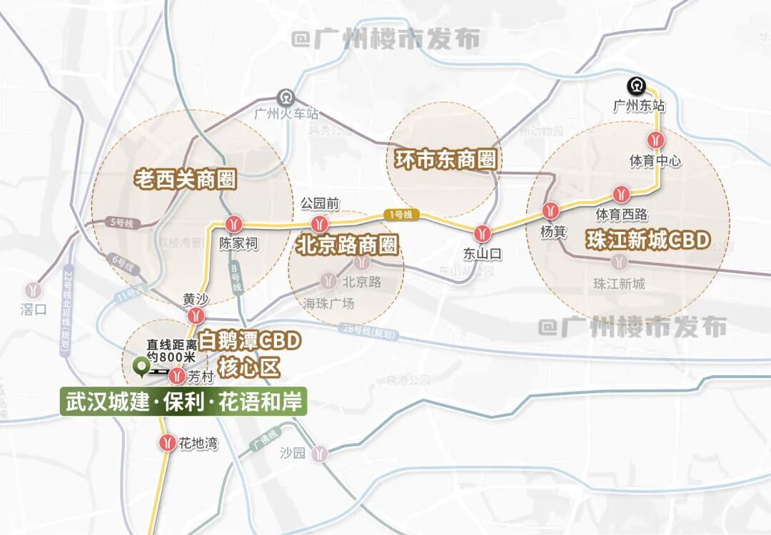 武汉城建保利花语和岸入市，项目在售建面约86-142平三四房