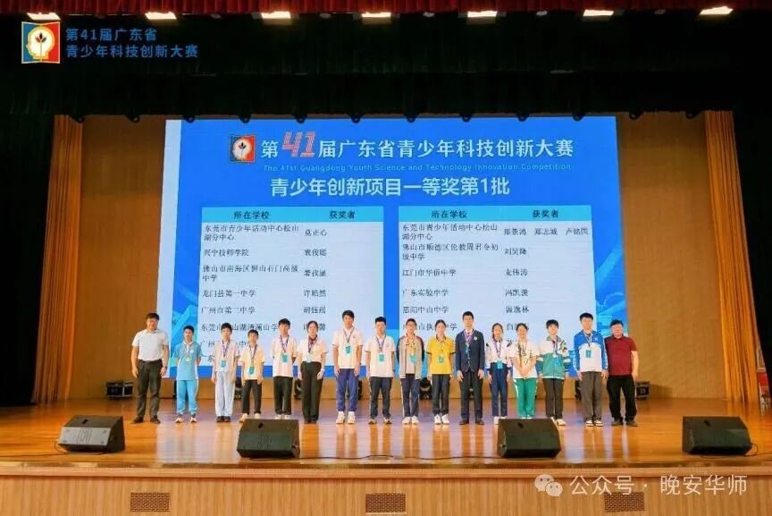 砺儒高中学子在第41届广东省青少年科技创新大赛中斩获一等奖