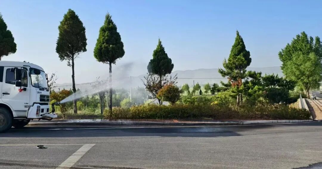 河南汝阳内埠镇：精织绿网美通道 夏日护荫保清凉