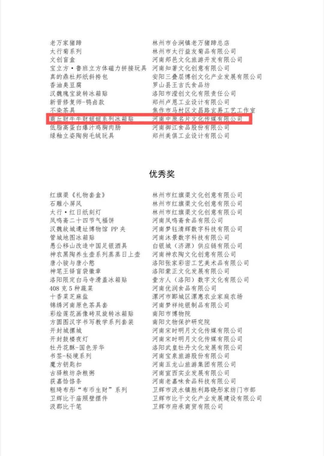 喜报！中原名片·豫商有礼文创这两件文旅好物，拿下省赛金银奖！