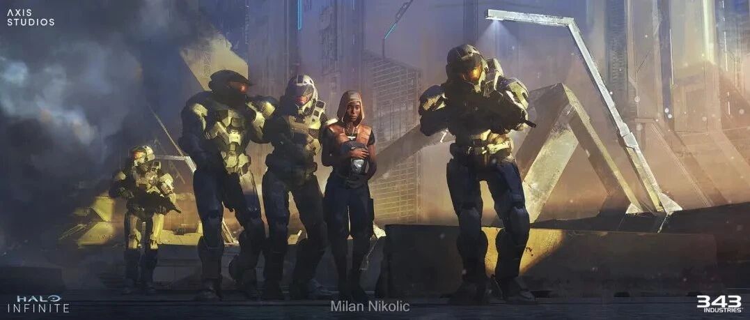 行业爆料 | 《光环：无限》项目最新解禁！游戏概念设计图能有多炫酷？史诗级特效！