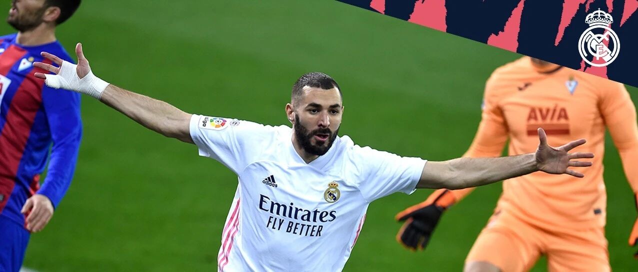 本泽马独造3球，5连胜！