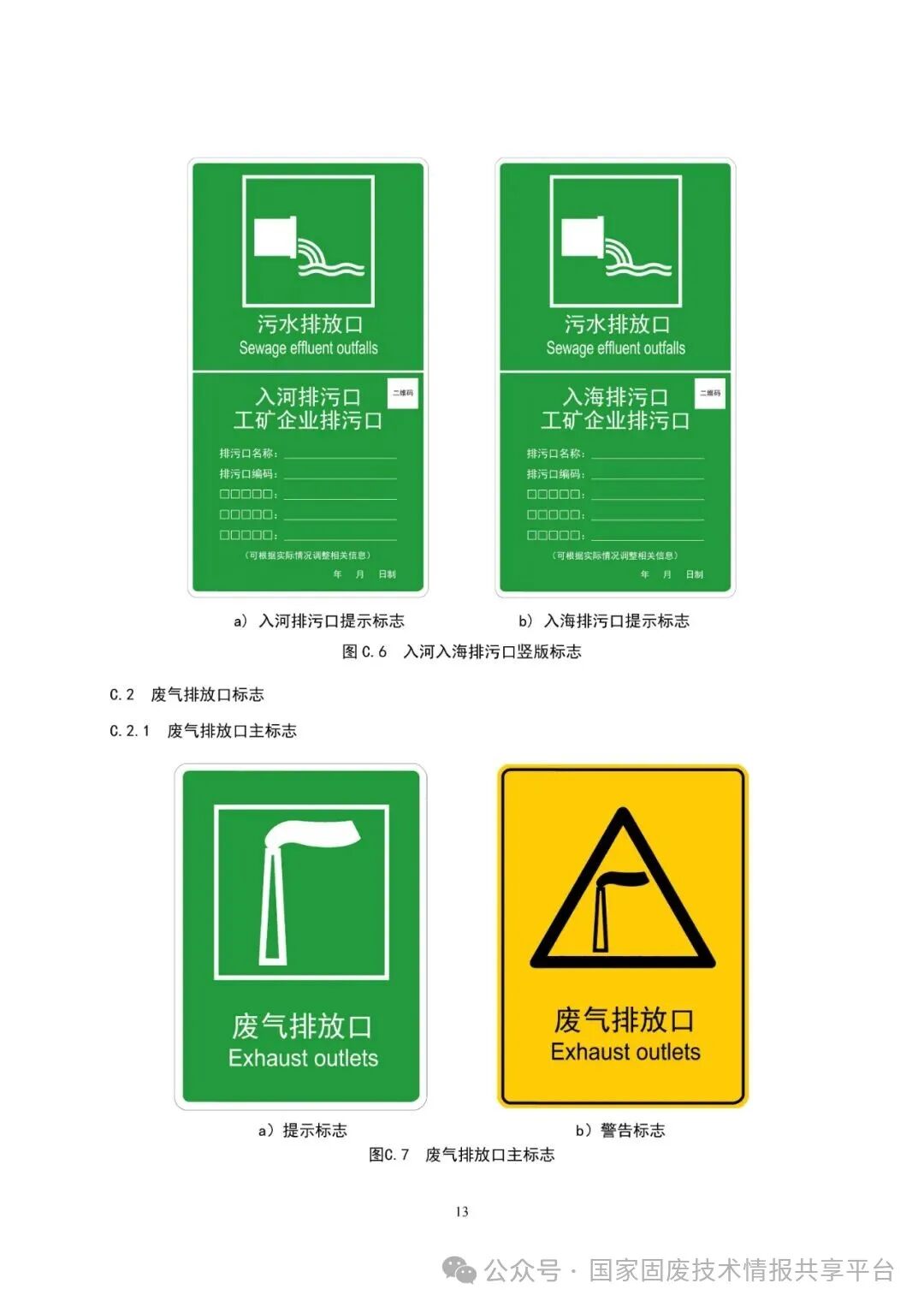 排放口标志标准