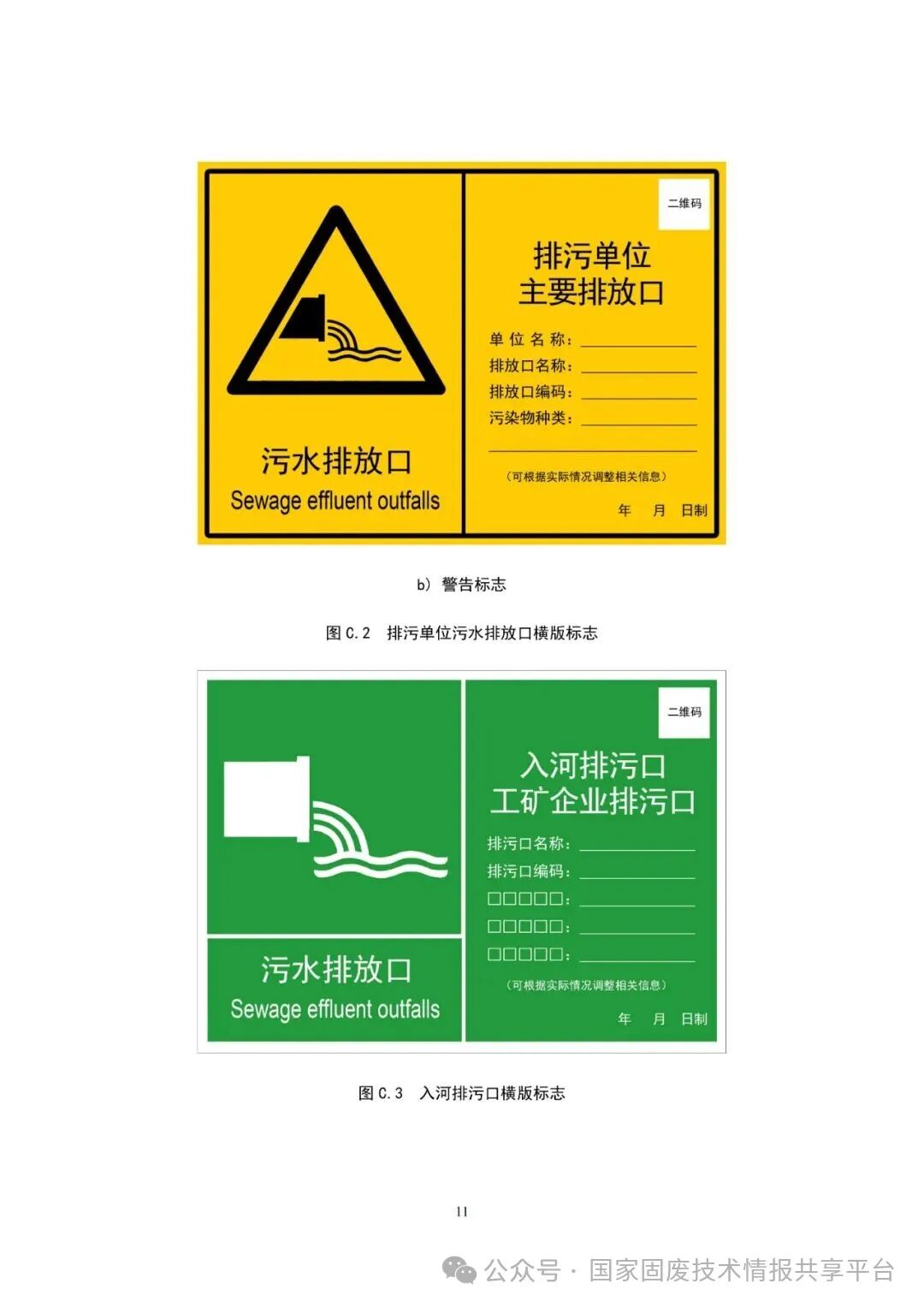 排放口标志标准