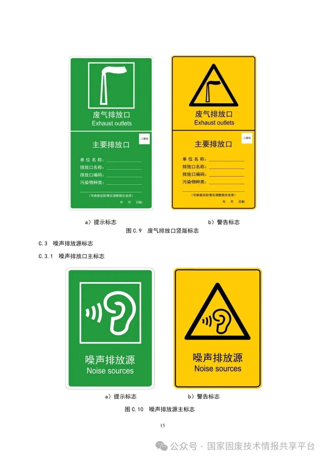 排放口标志标准