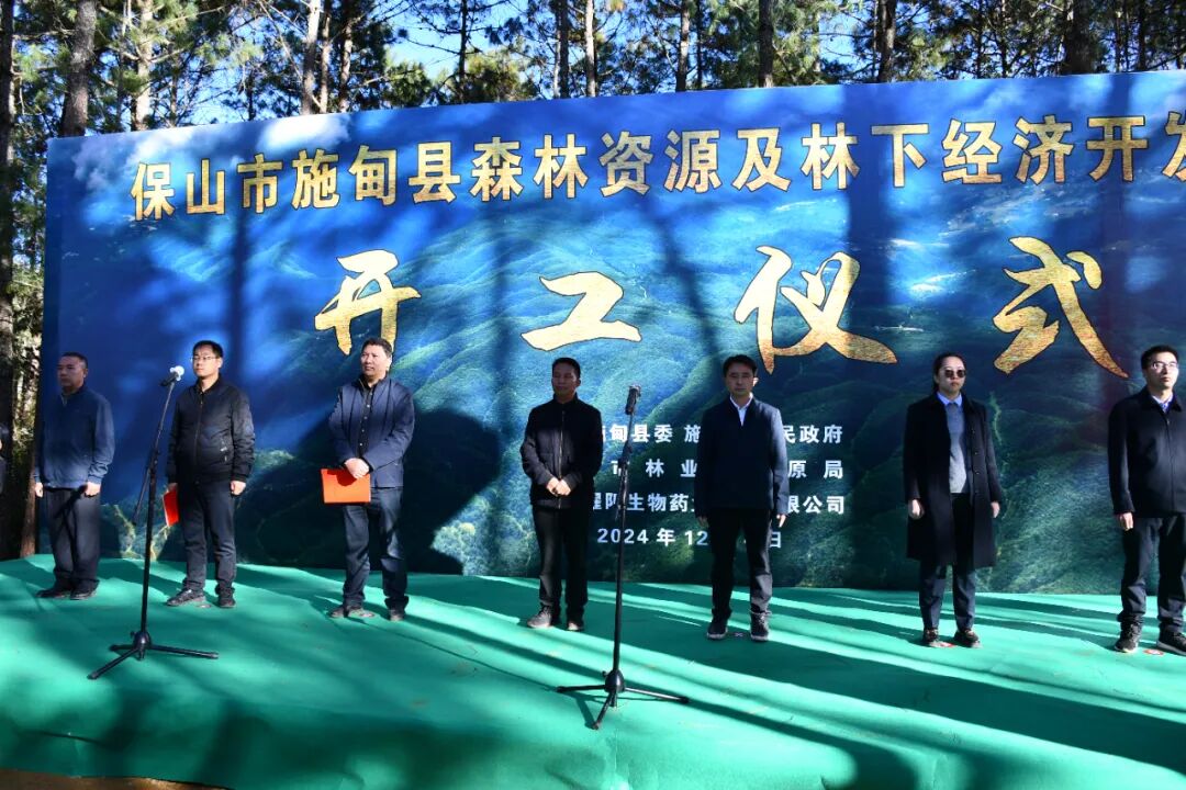 保山市施甸縣森林資源及林下經(jīng)濟(jì)開發(fā)項(xiàng)目在酒房鄉(xiāng)麥地山開工