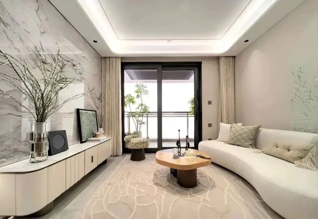 99㎡样板房客厅视角