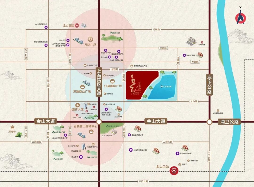 佳运汇龙府-位置图