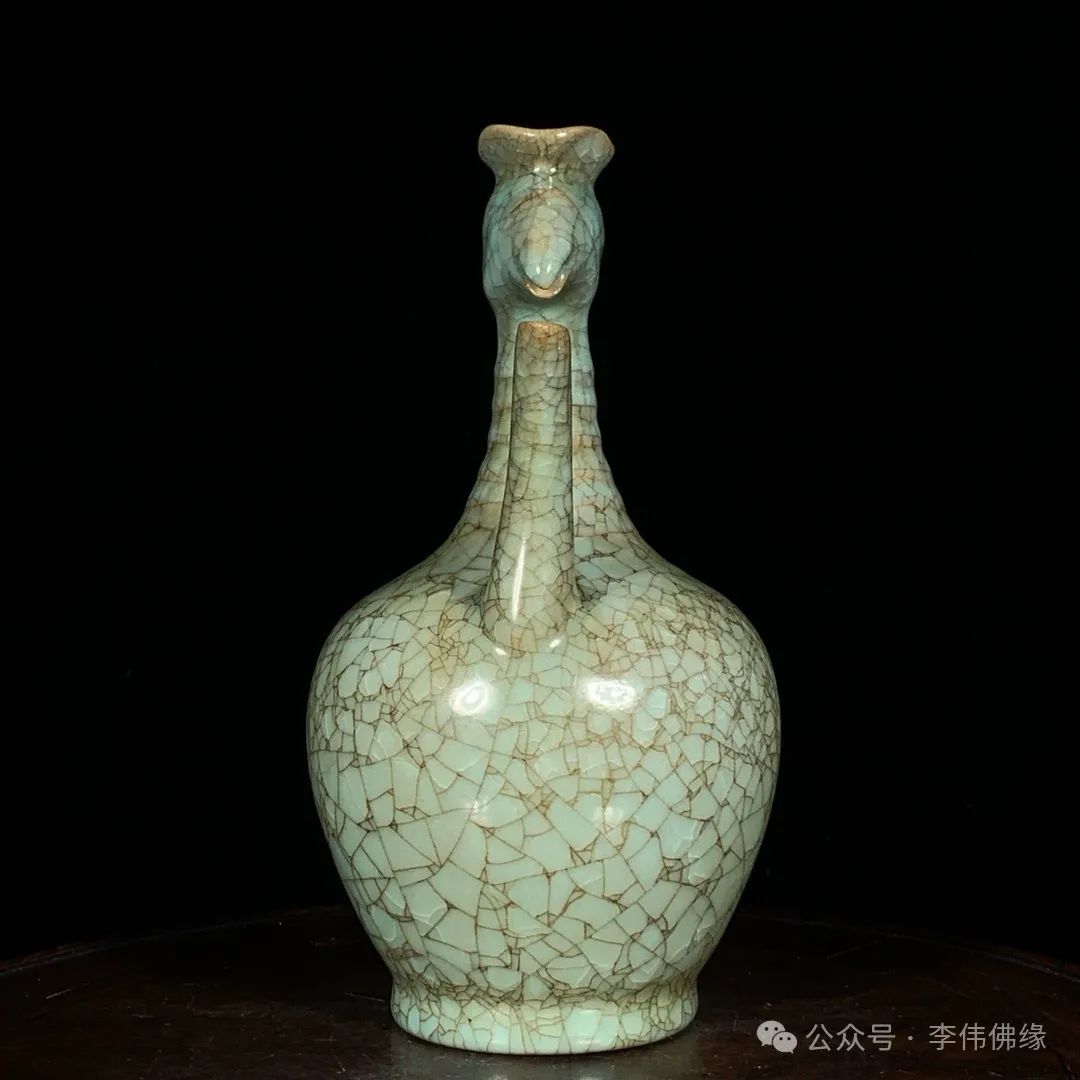 旧蔵宋汝窯冰裂紋梅瓶古陶瓷品陶芸旧い瓷器極細工稀少珍品中国古美術古美味L0720 売買されたオークション情報落札价格【