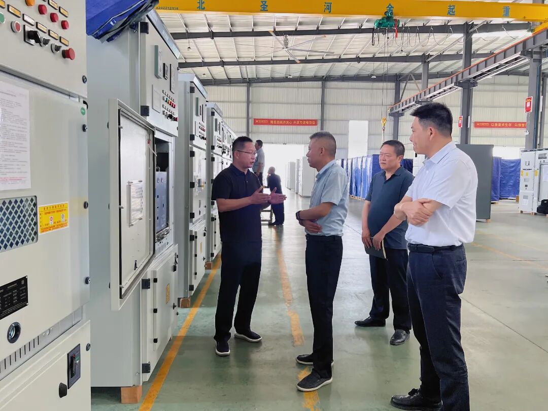 高新區領導蒞臨中盛電氣調研指導