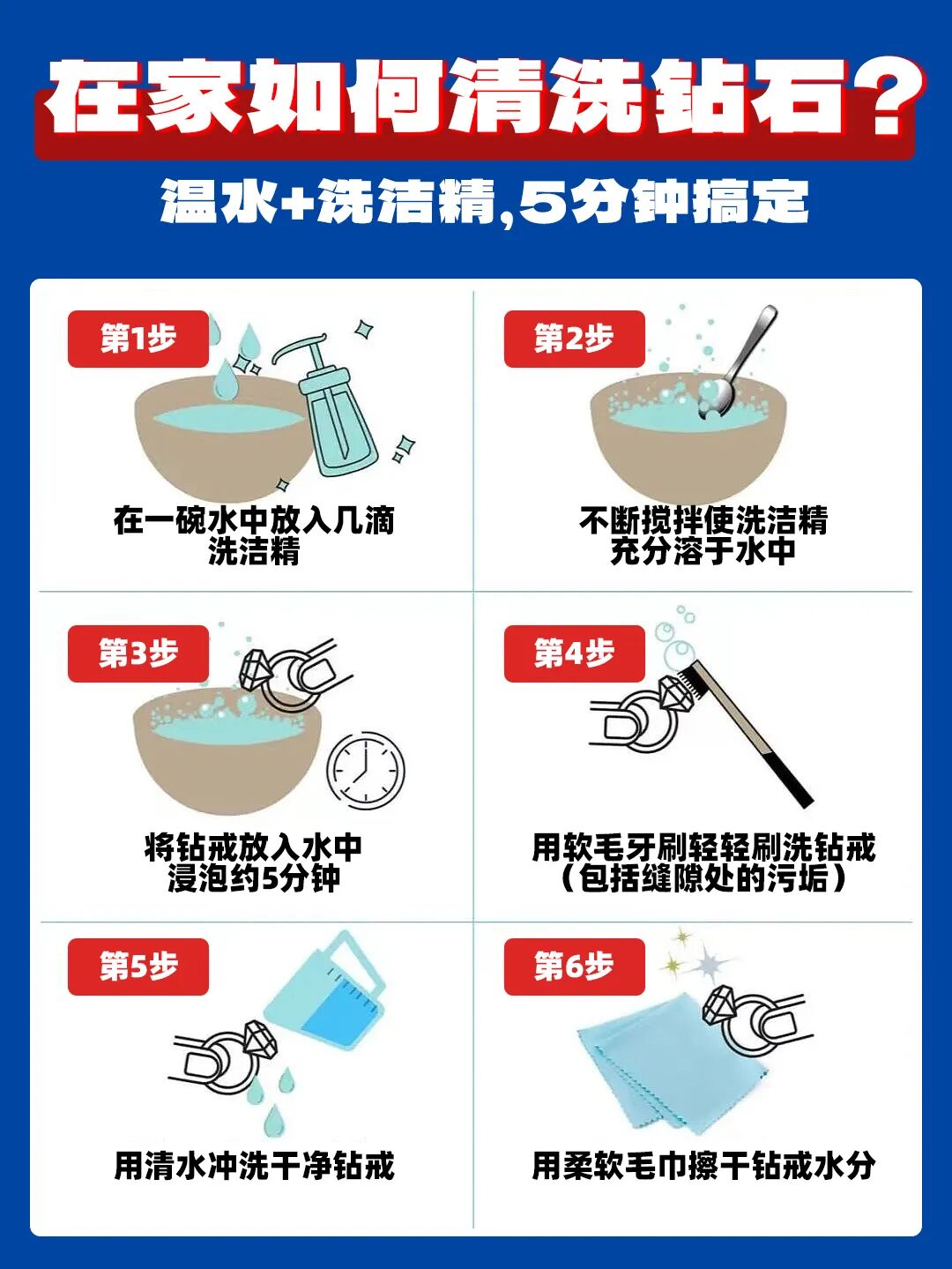 救赎含义解析+钻戒在家清洗妙招：温水洗洁精5分钟焕然一新