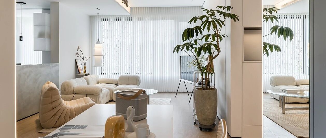 不一样的烟火气！100m²盐系奶咖色，这就是高质量的治愈之家吧？