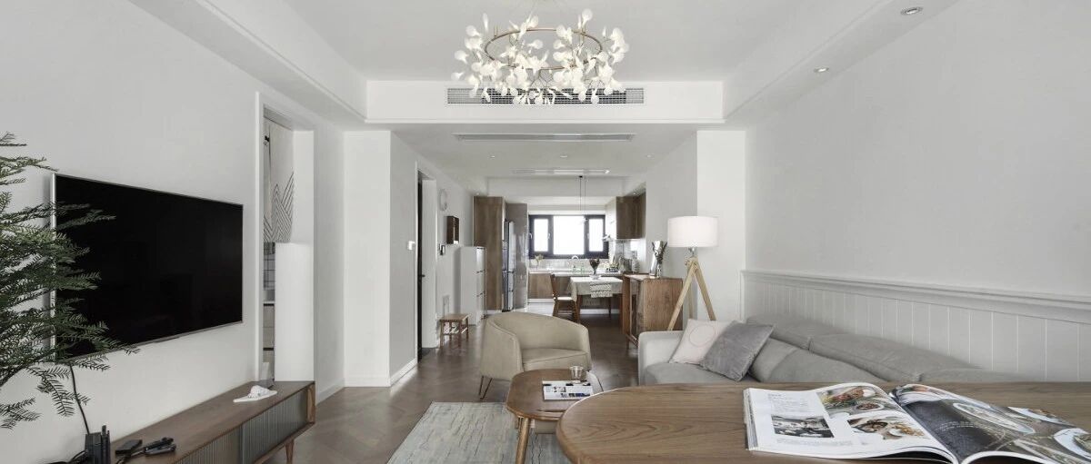 120m²奶白原木风：温馨又梦幻的小家，宅上一天都不会无聊！