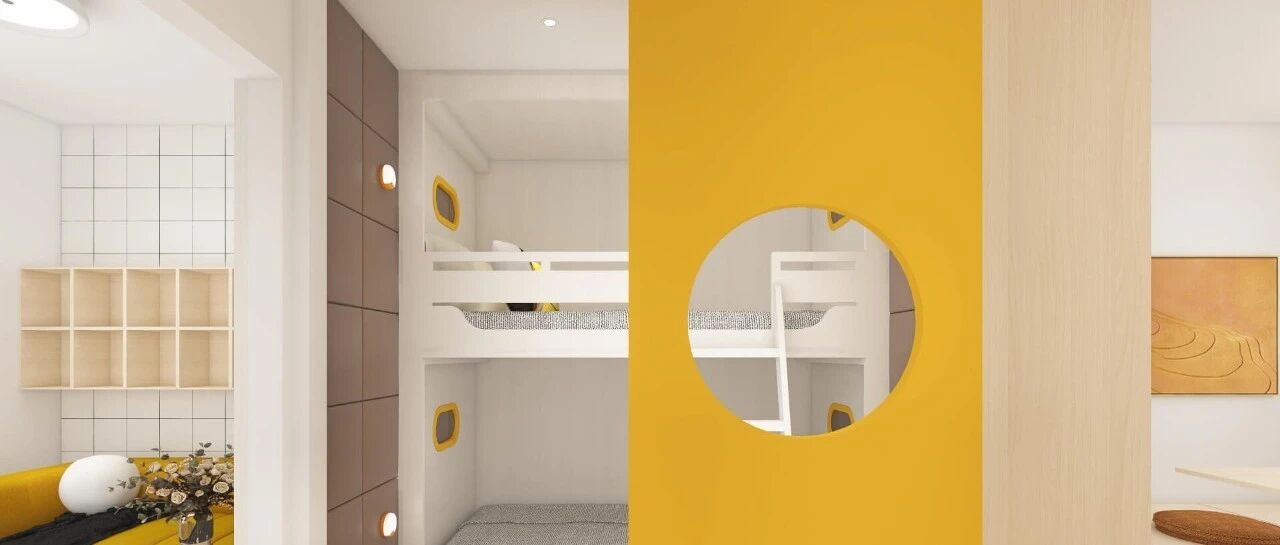 47㎡老小区房，仅用色彩与光影的结合，划出了6大功能区！