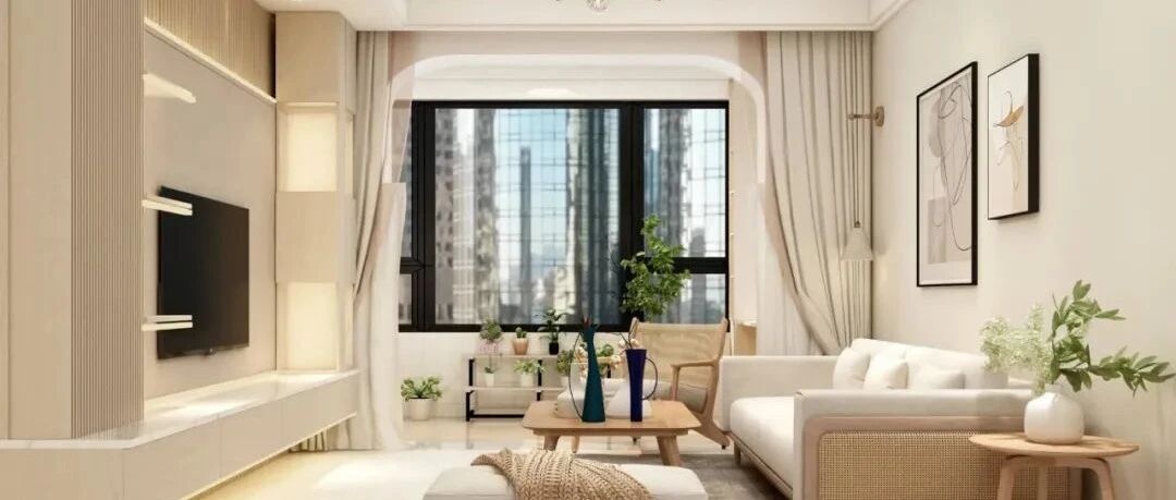 奶白质感+暖白灯光，清新敞亮的96m²3室，一家五口告别拥挤