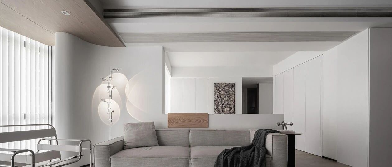 留白+不锈钢+原木风：123m²大平层精装房，改完后满屏高级感！