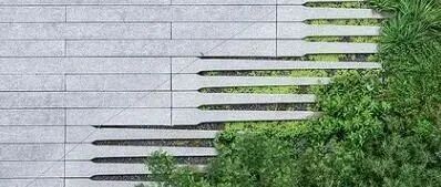 你家院子还只是水泥地？学学国外长条地砖+草坪，简直是个小公园