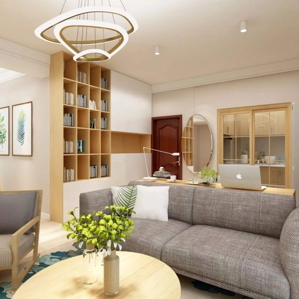 老房变身原木风，老婆只用8w，70m²两居室还多了3m²小书房