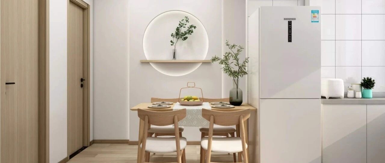 62m²3室1厅，米白色+原木色的禅意，东北小夫妻不浪费1m²