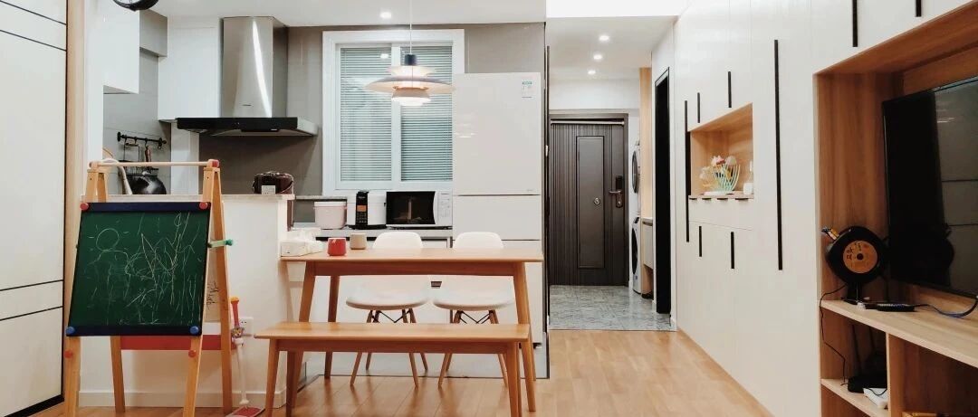 厦门姑娘改造40㎡单身公寓，能住一家三口人，还有学习和娱乐区