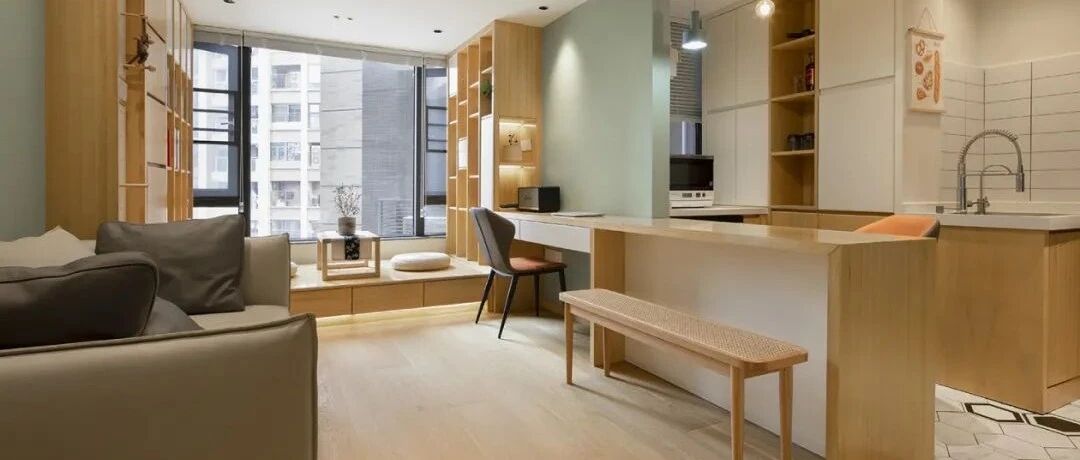 逆天原木风混搭！41m²学区房住三口人，邻居直呼太惊艳了