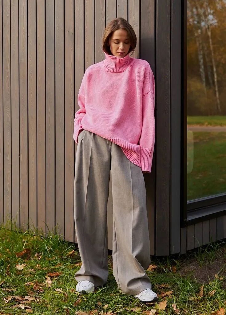 粉色这样穿太高级了