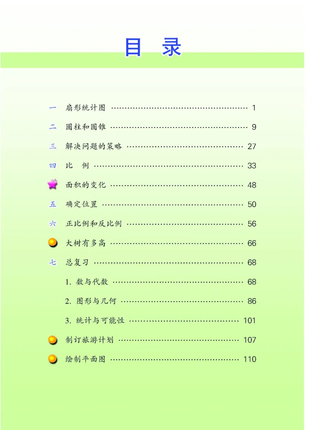 苏教版数学六年级下册电子课本（可下载）