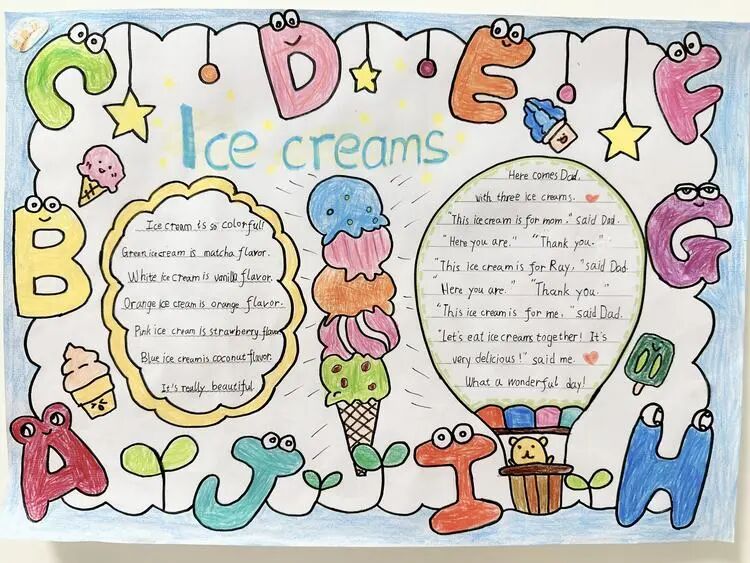 新启翔图书英语绘本阅读暑期活动:"我爱阅读"第三届小学生英语手抄报