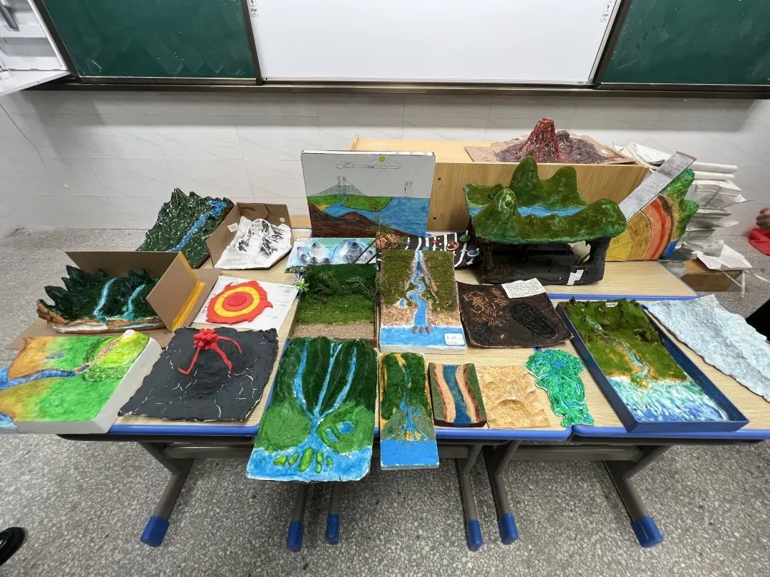 一中学子模力十足地理模型展学科魅力高一年级地理模型制作大赛圆满