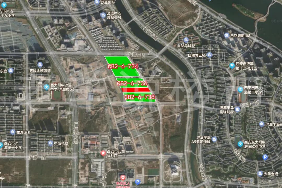 分布情况看,此轮供地也是算是供出了浐灞"白菜心"地块;主要集中在浐河