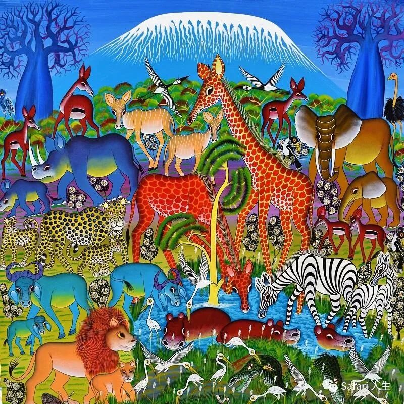 挺嘎挺嘎画派|非洲绘画艺术的瑰宝