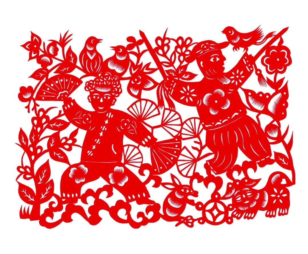线上展览丨元宵节主题剪纸作品展 第9张