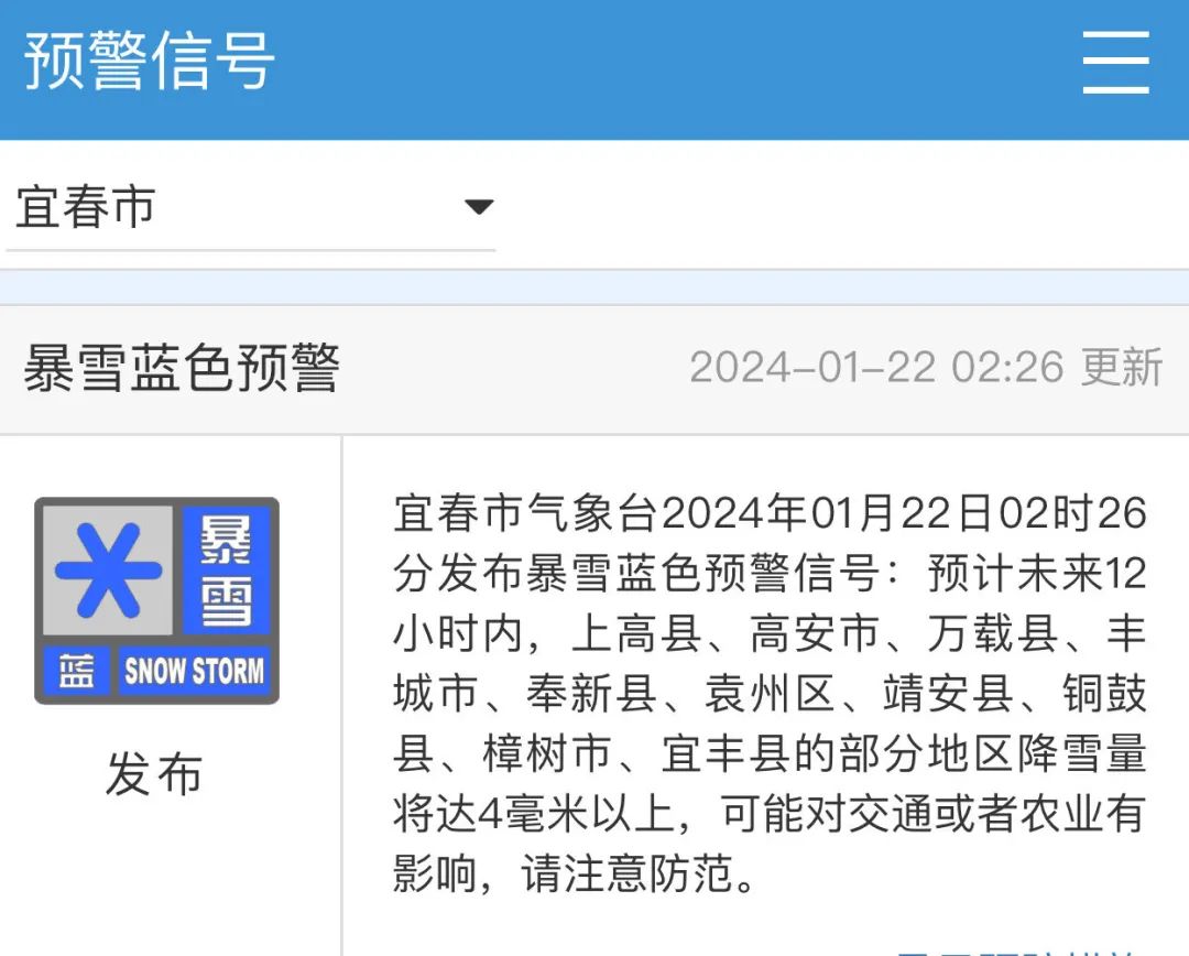 2024年Jan月14日 宜春市天气