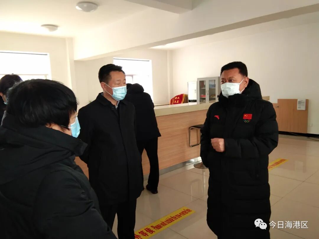市委书记朱政学到海港区调研检查疫情防控工作