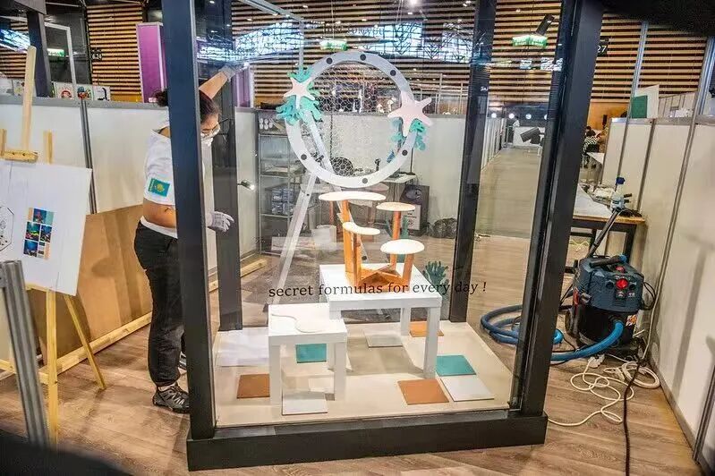 世界技能大赛上的商品展示技术项目  图片来源：世界技能大赛