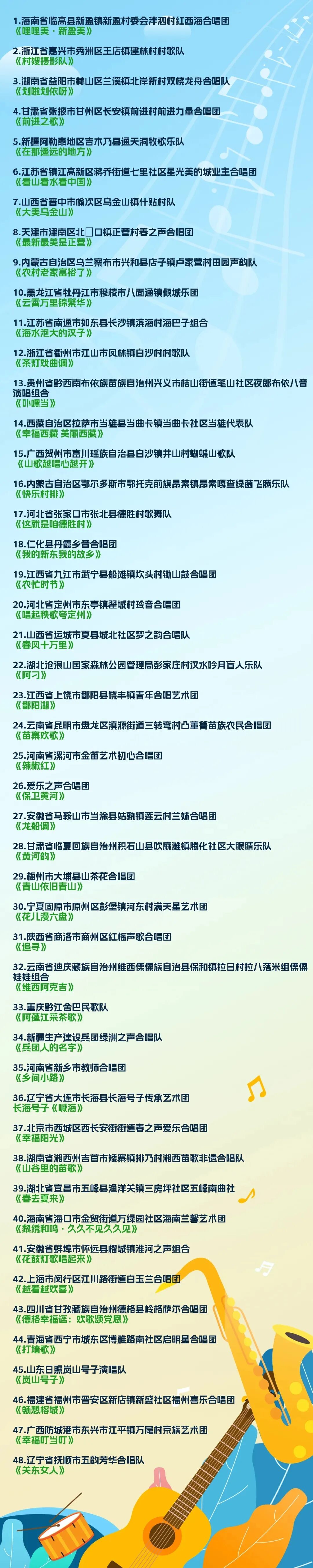 全国村歌大PK！海南、浙江、新疆队伍……都来鄂尔多斯了！名单全曝光→ 第1张