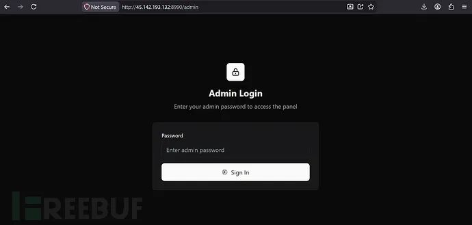 暴露的API Key Rotator管理面板（来源：Hunt.io）