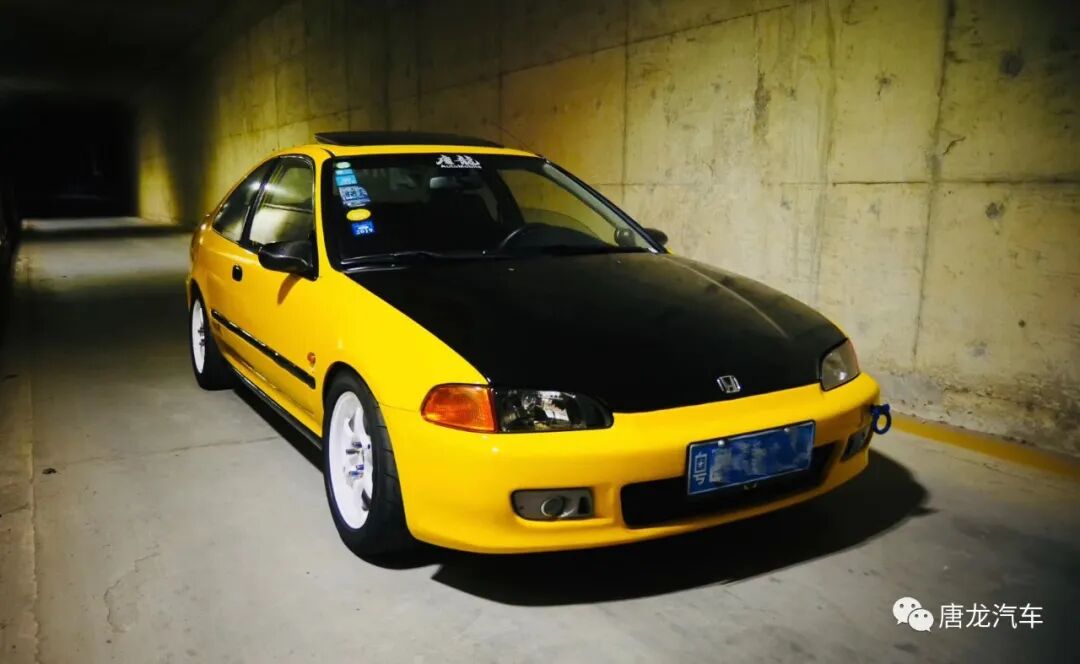 唐龙名车鉴赏 经典jdm篇抢眼的一抹黄 主打运动型路线的一代稀有思域 Honda Ej1 Civic 车型赏析 唐龙汽车 微信公众号文章阅读