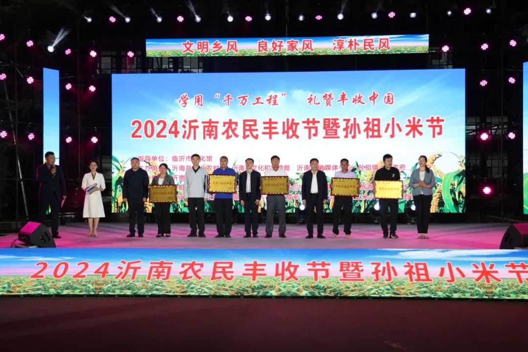 2024沂南农民丰收节暨孙祖小米节开幕啦！