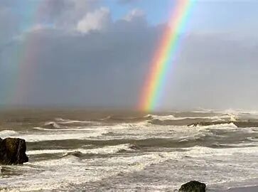 rainbow nature sea light 的图像结果