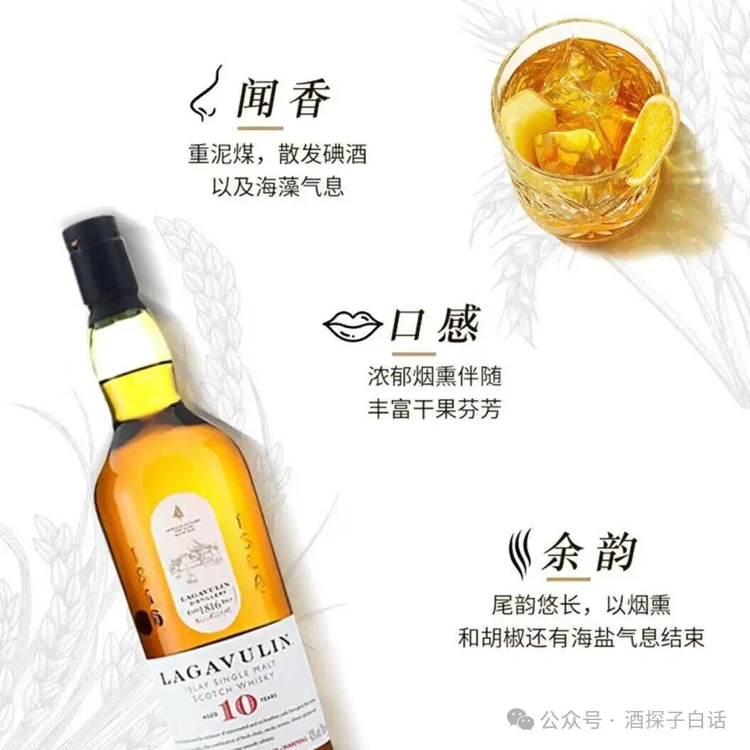 SA-苏格兰艾雷岛【乐加维林（Lagavulin）】乐加维林10年艾雷岛单一麦芽威士忌(5)